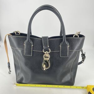 Dooney & Bourke Cara Black Saffiano Leather Tote / Crossbody